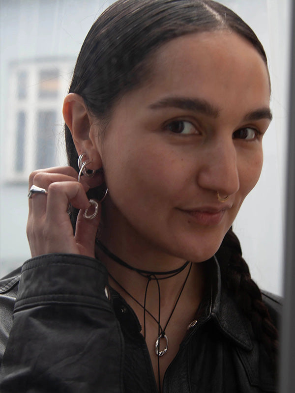 Henrik Vibskov Drip Pendant W Cord - Silver