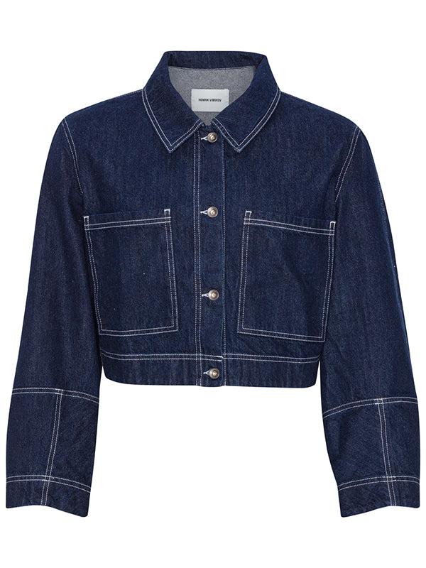 henrik vibskov Dusk Denim Jacket - Navy Denim