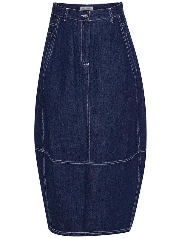 henrik vibskov Dusk Denim Skirt - Navy Denim