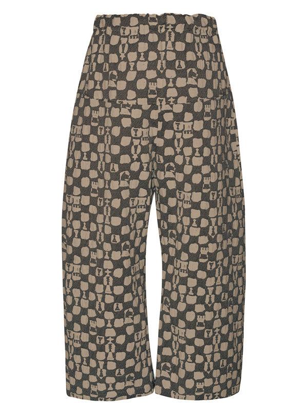 Henrik Vibskov Eclipse Pants - Brown Black Chess