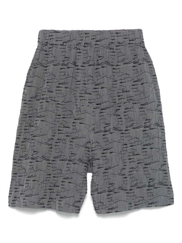 Henrik Vibskov Eclipse Shorts - Grey Outline Fingers