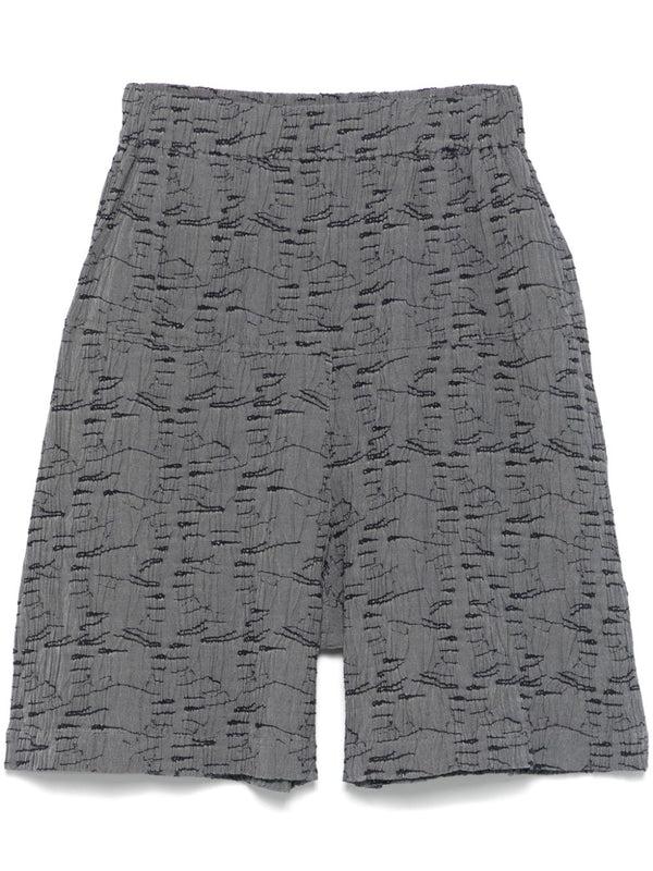 henrik vibskov Eclipse Shorts - Grey Outline Fingers