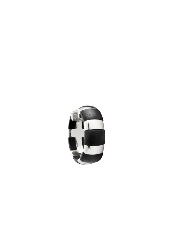 henrik vibskov Elsa Striped Hoop Earring - Silver