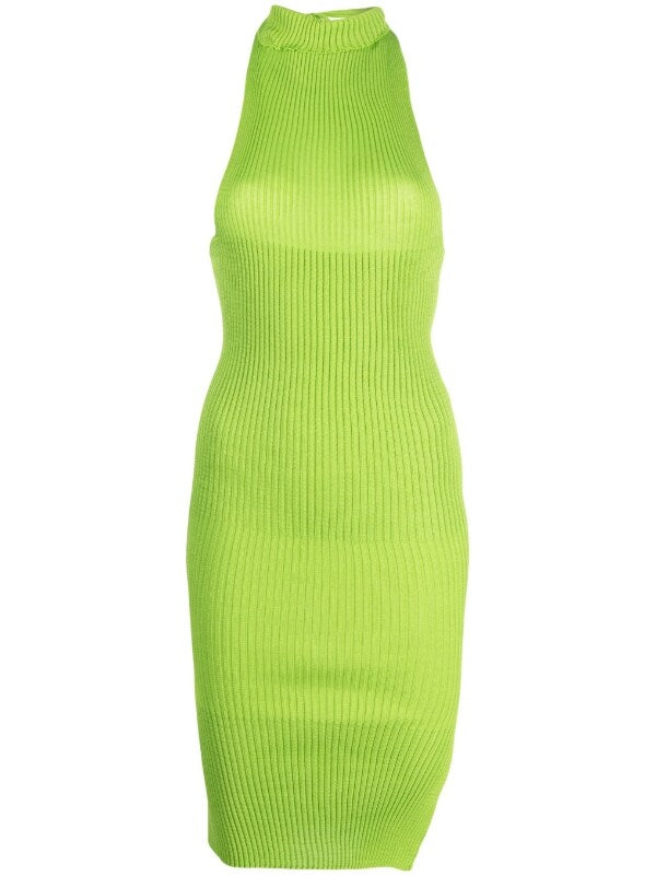 henrik vibskov Emma Drape Dress - Apple Green
