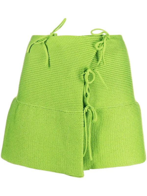 henrik vibskov Emma Flared Mini Skirt - Apple Green