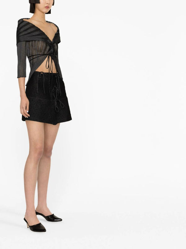 Henrik Vibskov Emma Flared Mini Skirt - Black