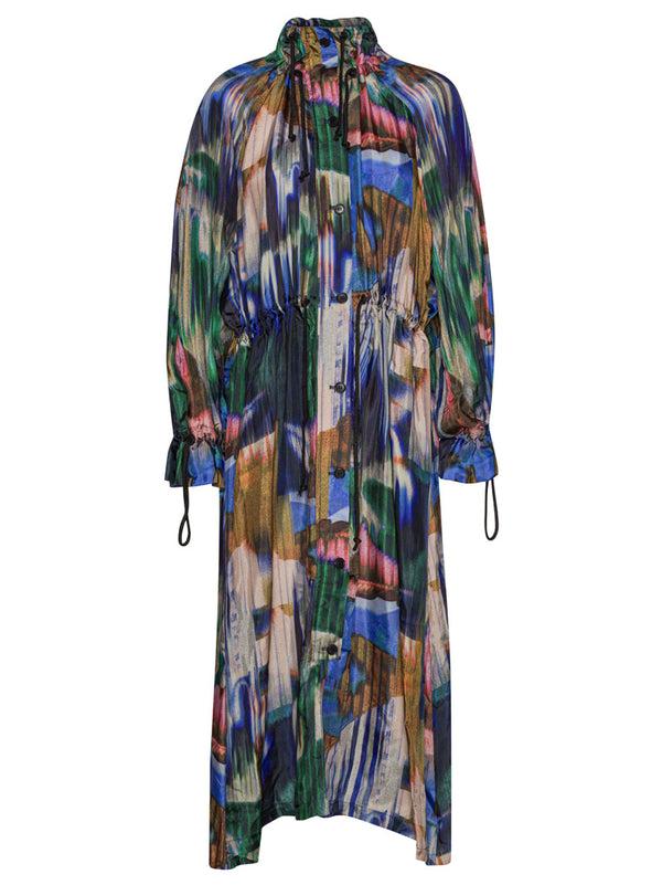 henrik vibskov Exhale Parka - Multi Brush Drips