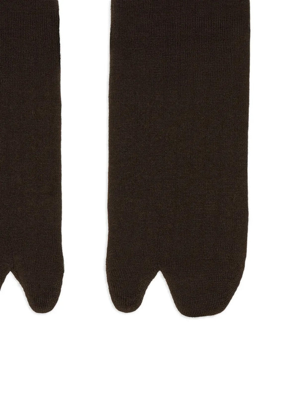 Henrik Vibskov Female Tabi Socks - Dark Brown