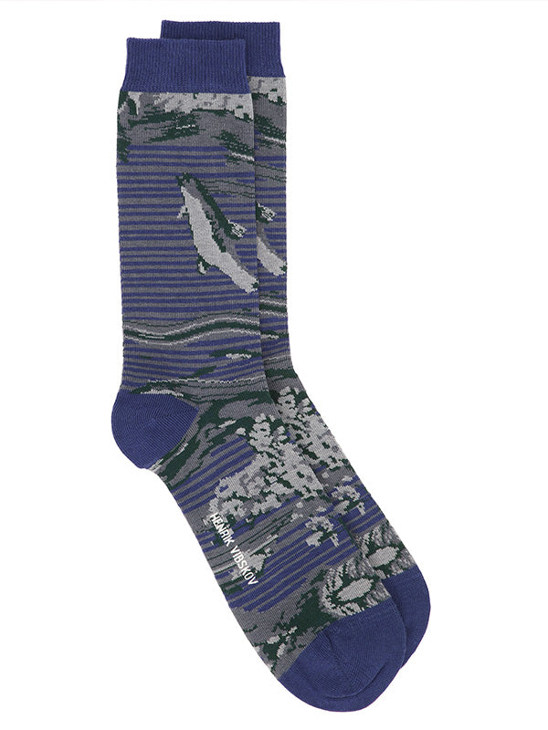 henrik vibskov Fishes Socks - Fishes Black