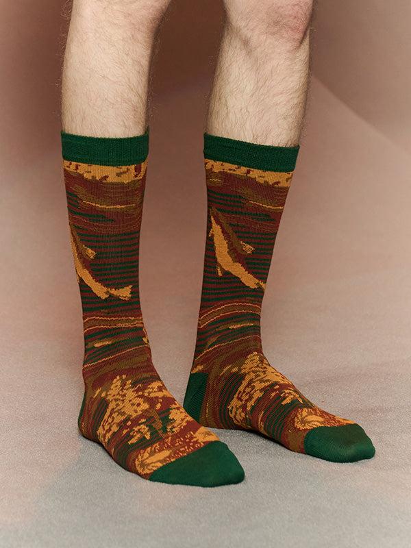 Henrik Vibskov Fishes Socks - Fishes Orange