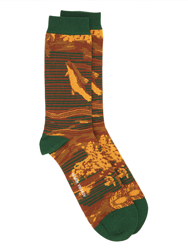 henrik vibskov Fishes Socks - Fishes Orange