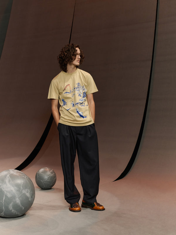 Henrik Vibskov Fishing Rod Tee - Mojave