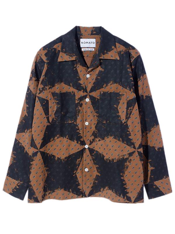 henrik vibskov Flannel Open Collar Shirt - Brown