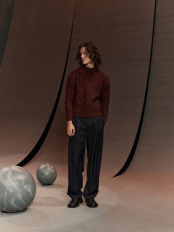 Henrik Vibskov Flat Knitted Crewneck - Flat Brown