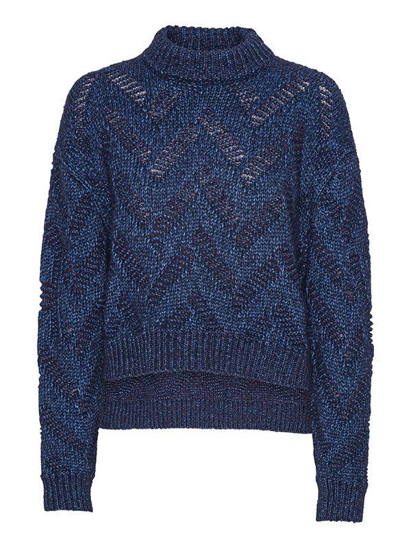 henrik vibskov Flat Knitted Sweater - Flat Navy