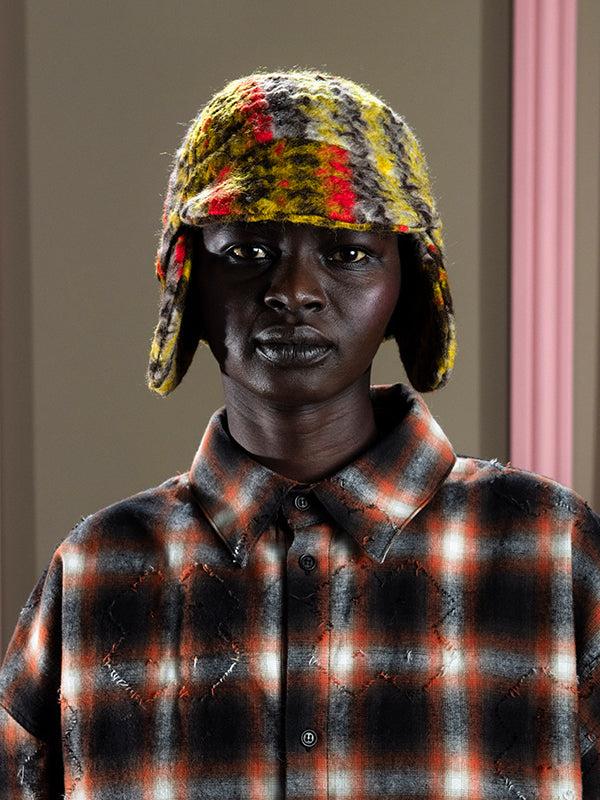 Henrik Vibskov Floppy Hat - Multi Colored Checks