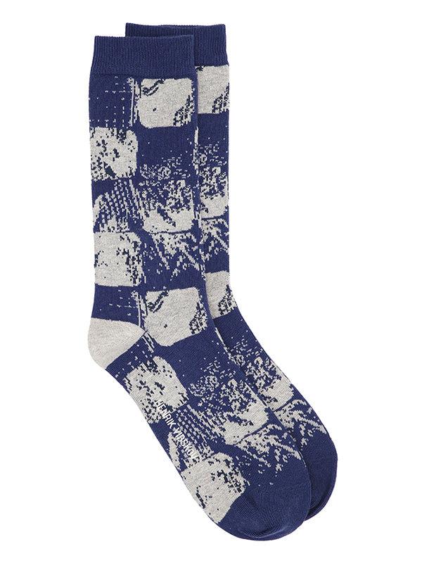 henrik vibskov Footstep Socks - Footstep Navy