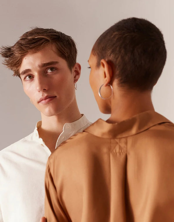 Henrik Vibskov Glow Medium Earring Hoop - Silver