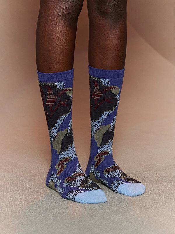 Henrik Vibskov Goats Socks - Goats Purple