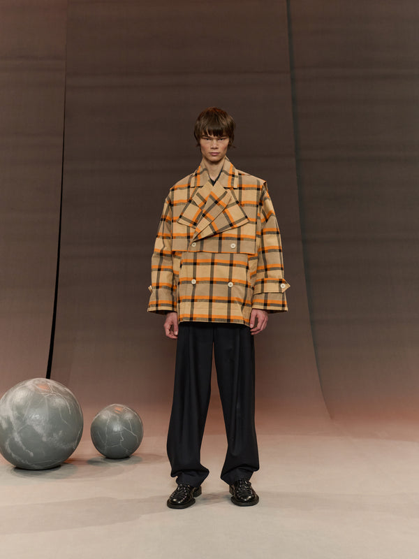 Henrik Vibskov Hands Down Jacket - Trench Checks