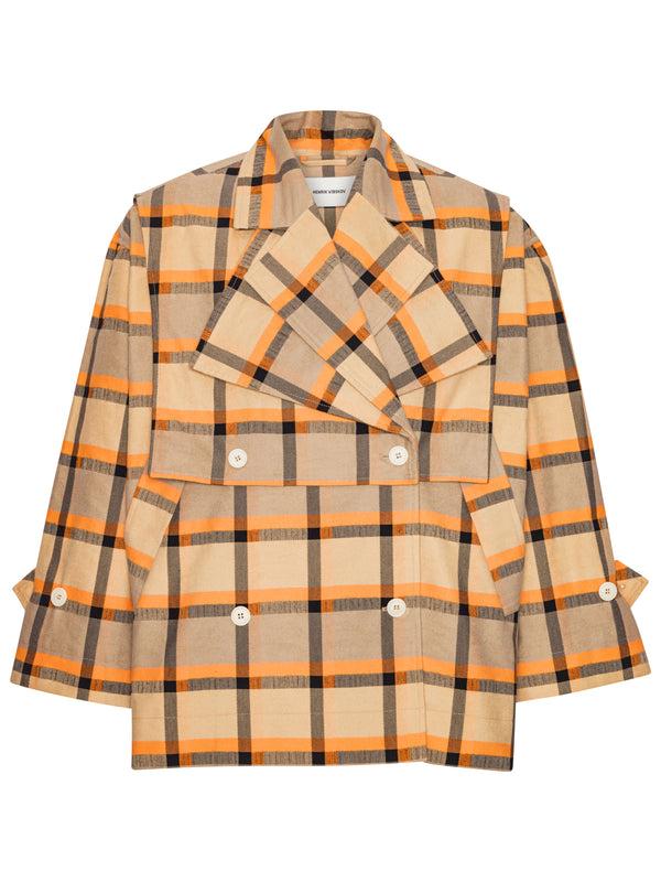 henrik vibskov Hands Down Jacket - Trench Checks
