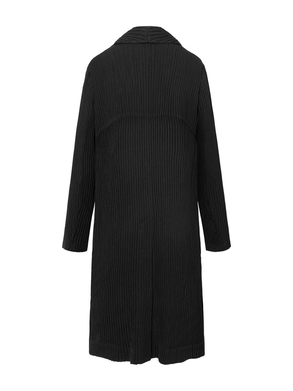Henrik Vibskov Hatching Pleats Coat - Black