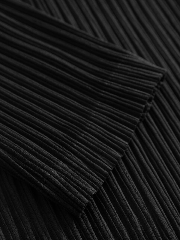 Henrik Vibskov Hatching Pleats Coat - Black