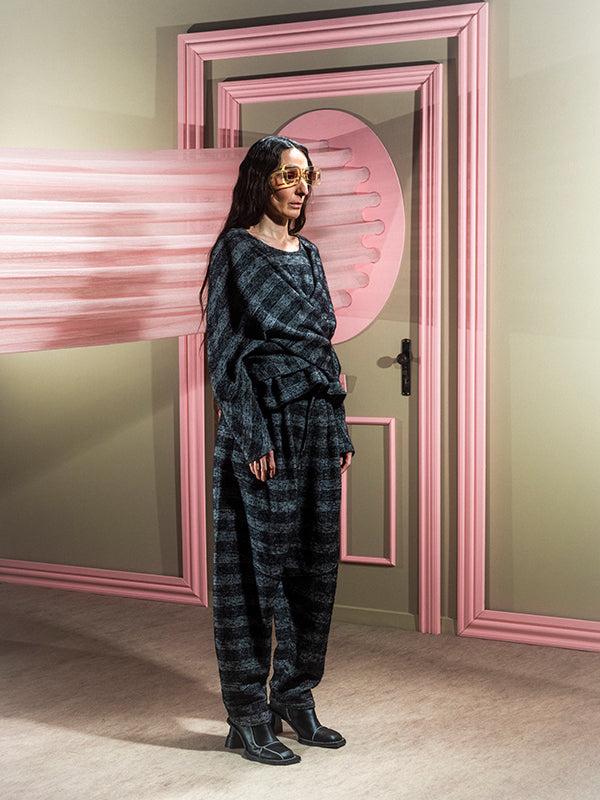 Henrik Vibskov Hazi Blouse - Black White Checks