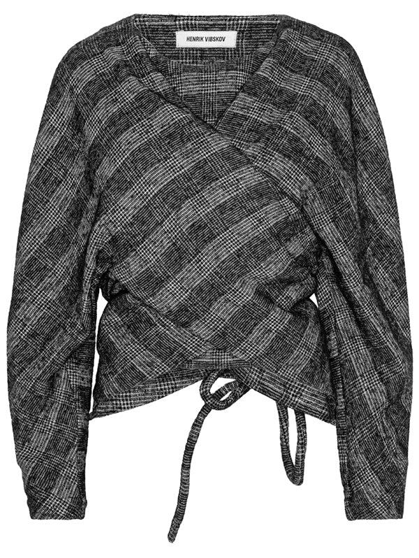 henrik vibskov Hazi Blouse - Black White Checks