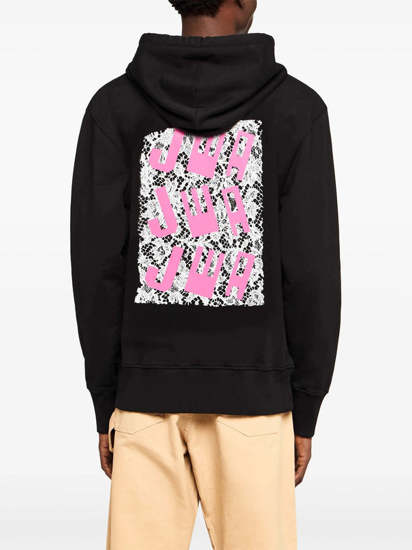 Henrik Vibskov JWA Lace Back Panel Hoodie - Black