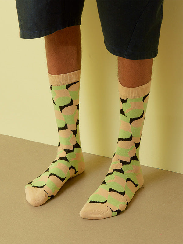 Henrik Vibskov K.O Socks Homme - Almond Green Gloves