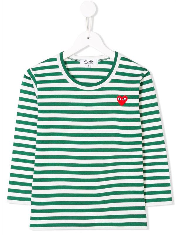 henrik vibskov Kids Striped Play Tee - Green