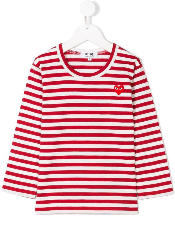 henrik vibskov Kids Striped Play Tee - Red