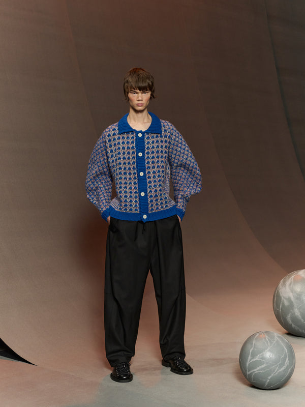 Henrik Vibskov Kimchi Cardigan - Blue Party Bubble