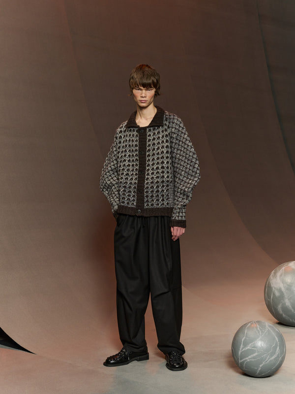 Henrik Vibskov Kimchi Cardigan - Brown Party Bubble