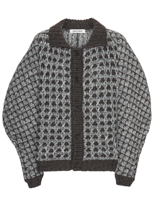 henrik vibskov Kimchi Cardigan - Brown Party Bubble