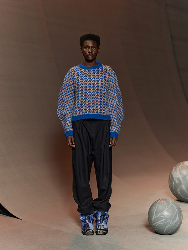 Henrik Vibskov Kimchi Sweater - Blue Party