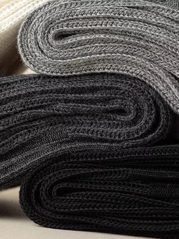 Henrik Vibskov Knee-High Ribbed Tabi Socks - Black