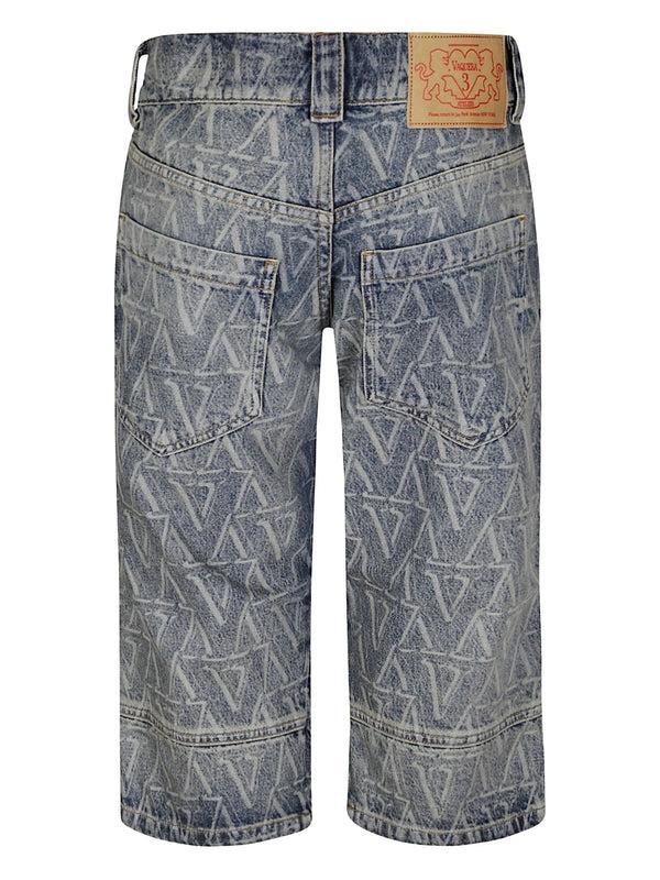 Henrik Vibskov Knee Pad Shorts - Blue