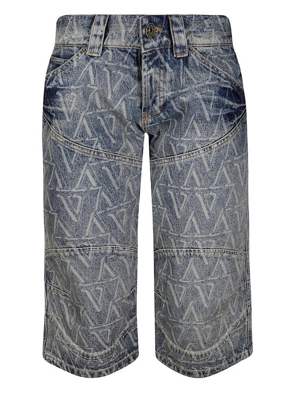 henrik vibskov Knee Pad Shorts - Blue