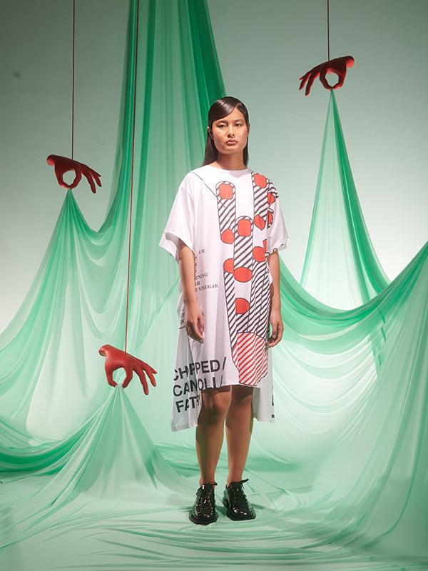 Henrik Vibskov Knuckle Long Tee - Chopped Cannoli