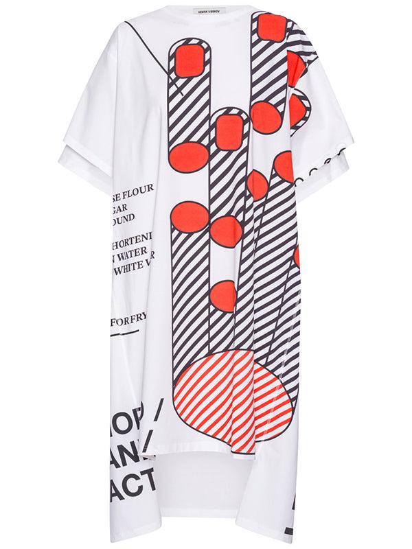 henrik vibskov Knuckle Long Tee - Chopped Cannoli