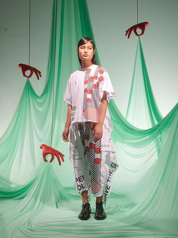 Henrik Vibskov Knuckle Tee - Chopped Cannoli