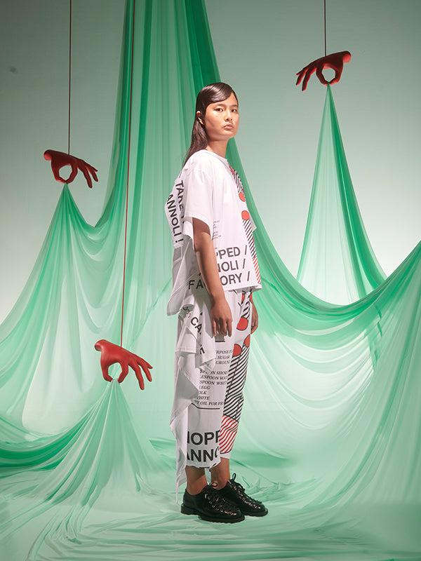 Henrik Vibskov Knuckle Tee - Chopped Cannoli