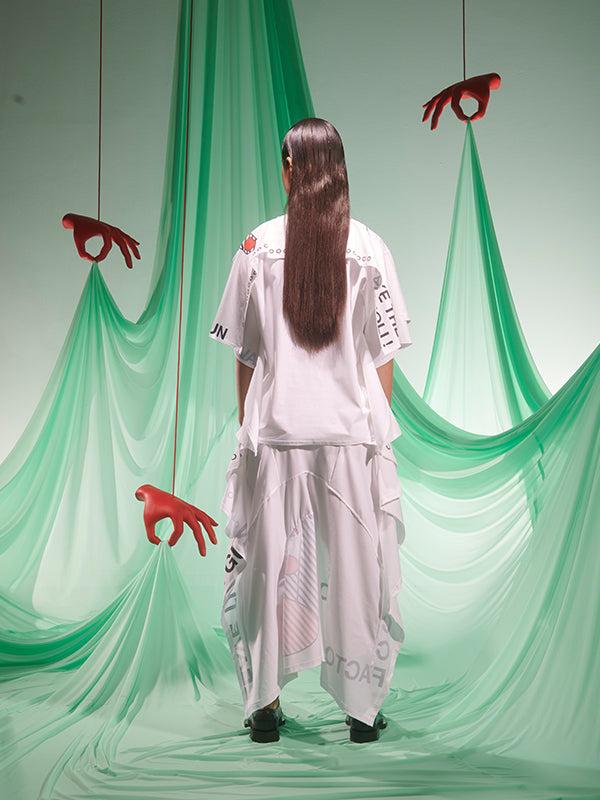 Henrik Vibskov Knuckle Tee - Chopped Cannoli