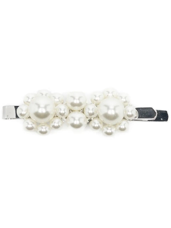 henrik vibskov Large Flower Hair Clip - Pearl