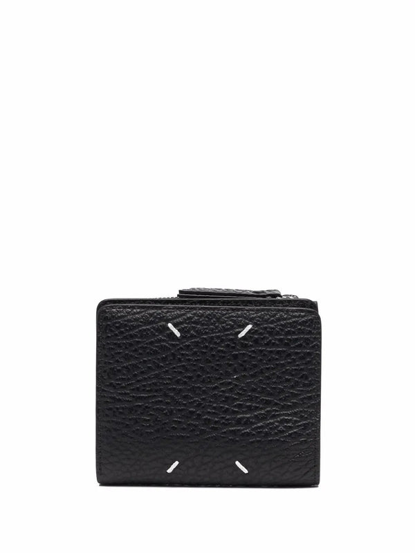 henrik vibskov Leather Flap Wallet - Black