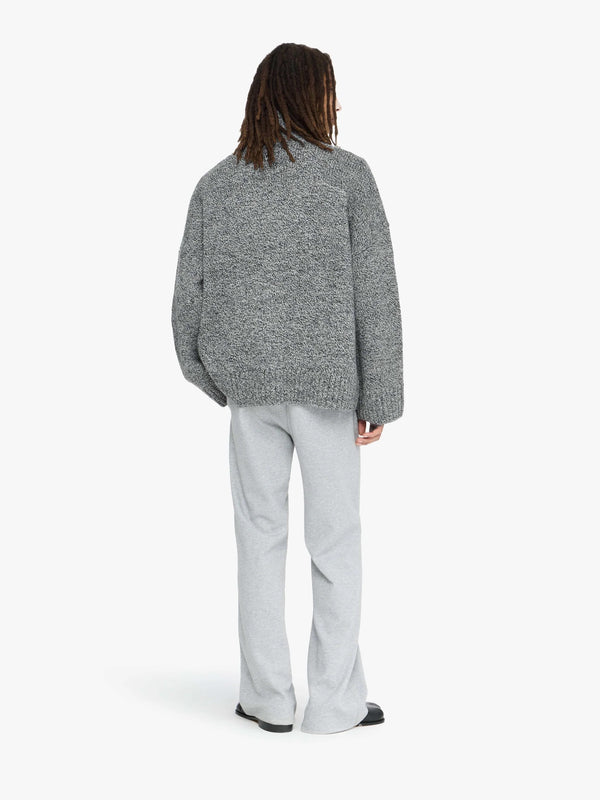 Henrik Vibskov Leather Patch Pocket Jumper - Grey