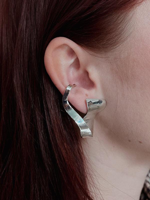 Henrik Vibskov Lily Earring Organic - Left - Silver