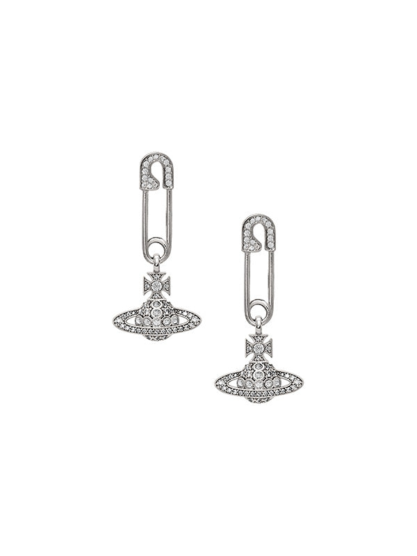 henrik vibskov Lucrece Earrings - Platinum/White